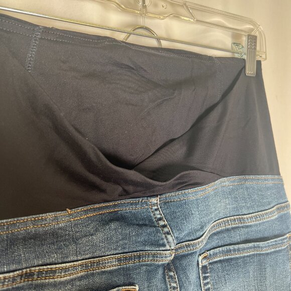 Isabel Maternity Over the Belly Panel Skinny Bootcut Denim Jeans - Picture 7 of 11